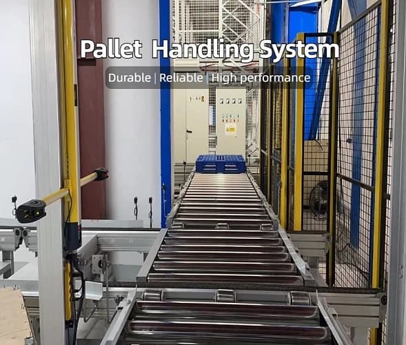 Pallet conveyor turntables